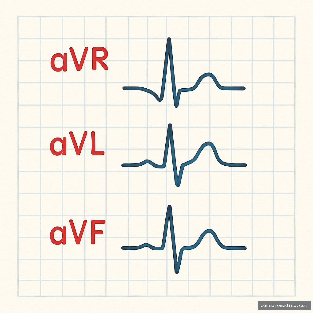 Electrocardiogramas normales de derivaciones unipolares ampliadas