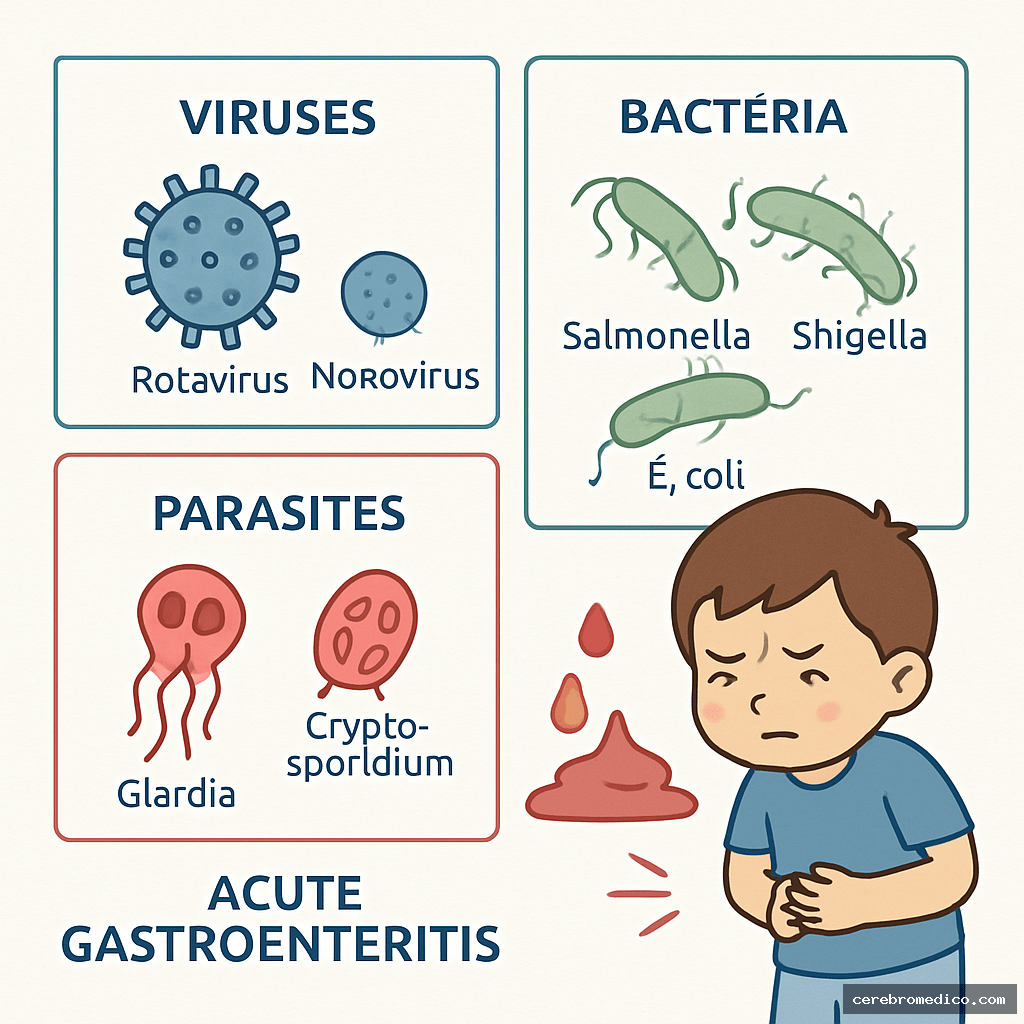 Patógenos comunes en gastroenteritis aguda infantil