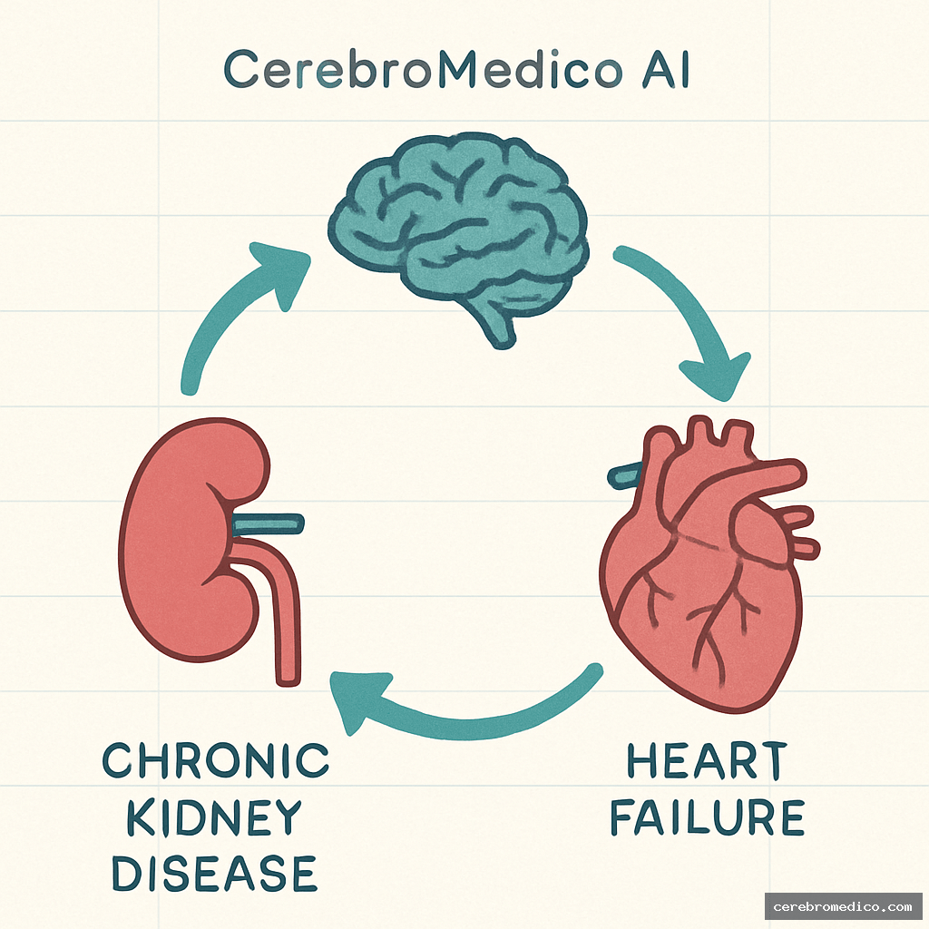 Relación bidireccional entre enfermedad renal crónica e insuficiencia cardíaca.