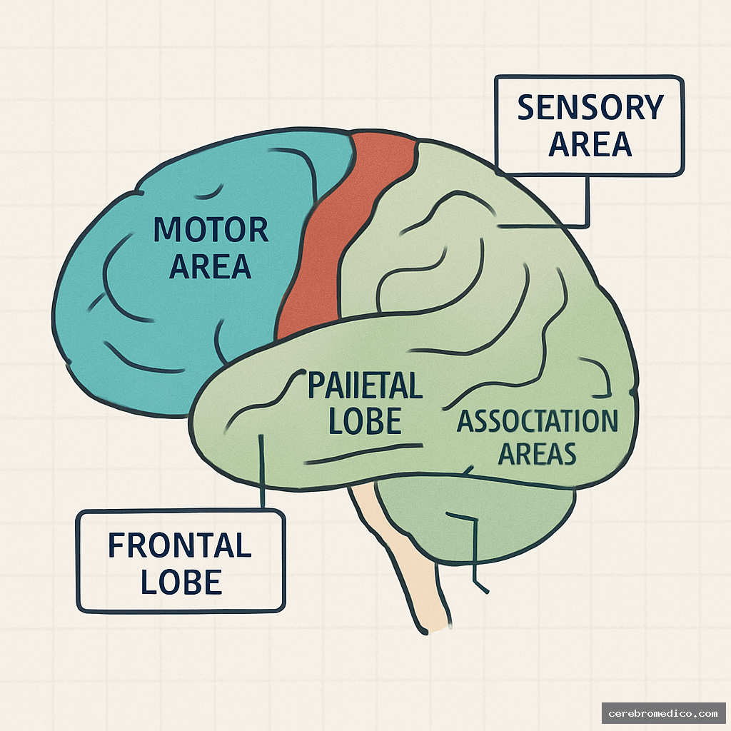 Mapa cortical de las áreas motoras, sensoriales y de asociación